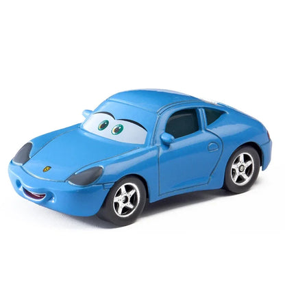 Cars Disney Pixar Cars Toy Lightning McQueen Jackson Storm Mater Sally Sheriff 1:55 Diecast Model Car Toy Children Birthday Gift