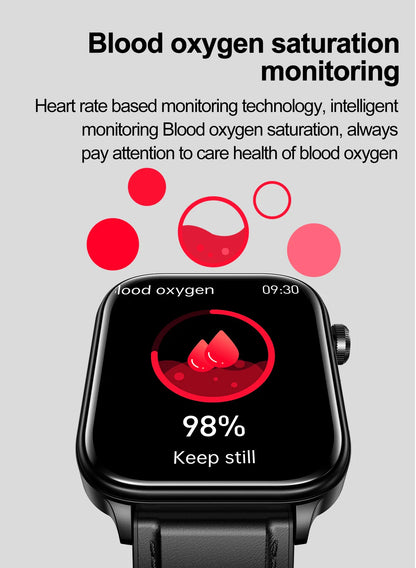 2025 New AI Diagnosis Blood Lipids Uric Acid Body composition Test Smart Watch For Men ECG+PPG Bluetooth Call Health Smartwatch