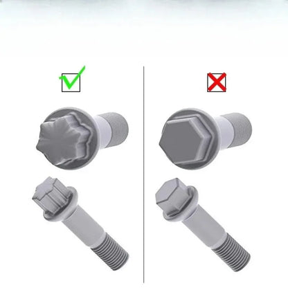 For S Series 17mm Anti-Theft Wheel Lock Nut Removal Socket Car Repair Socket Wrench Tool