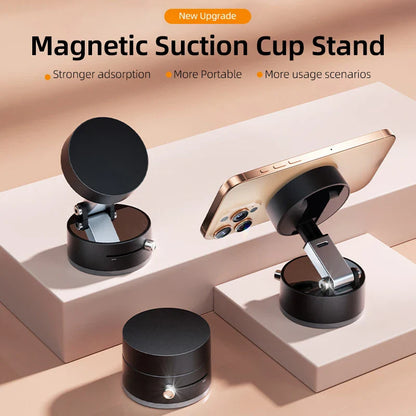 Universal Vacuum Magnetic Suction Cup Folding Swivel Stand Double-sided Suction Cup Vacuum Swivel Stand Mobile Phone Holder