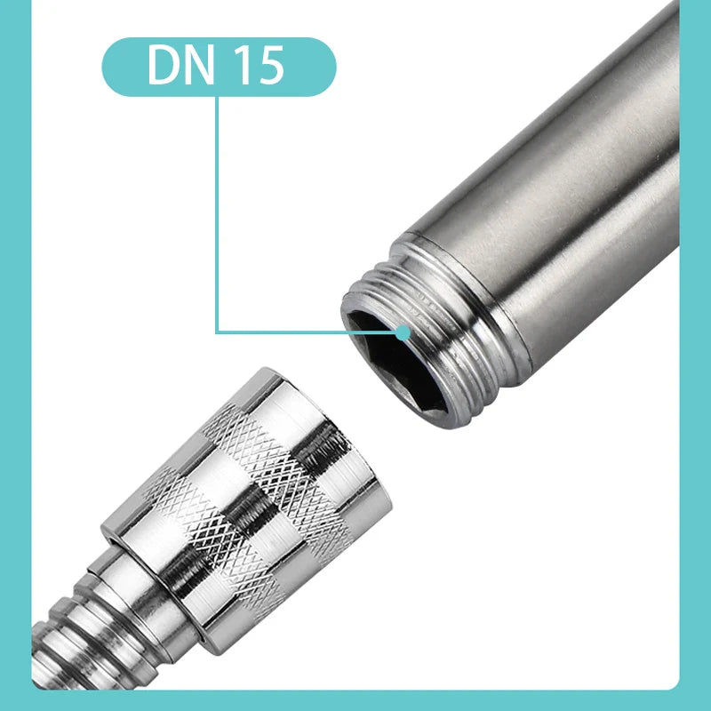 SUS 304 Stainless Steel Bathroom Handheld Shower Head High Pressure Water Saving Sprayer Nozzle Supercharged Rainfall Showerhead