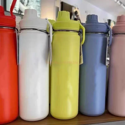 Portable Large Capacity 710ml Insulated Cup 304 Stainless Steel Yoga Pot For Male And Female Students Couple Cup Portable  Cup