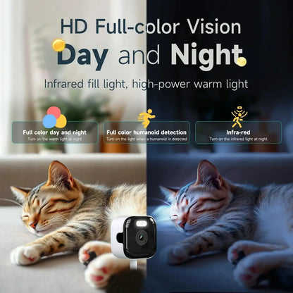 2.4/5GHz WiFi Window Camera 3MP Full Color Night Vision Indoor Security Mini Camera Replaces Outdoor Through Glass Window 2026