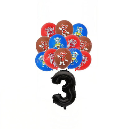 Five Nights Bear Birthday Party Decorations Plate Cup Backdrop Freddyed Balloon for Kids Party Favors FNAFs Event Supplies Gifts