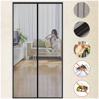 Magnetic Mosquito Net, Summer Insect Fly Control, Door Curtain Net, Living Room, Bedroom Curtain, Automatic Closing Door Screen