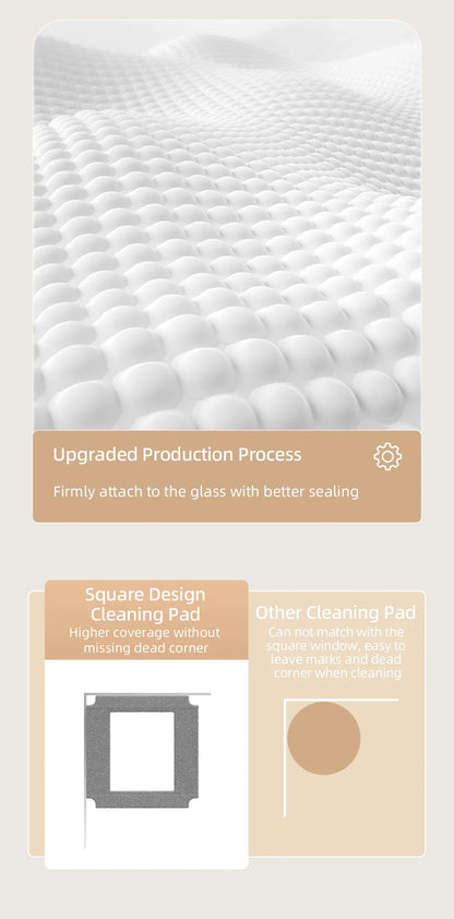 Robot Window Cleaner Liectroux YW509, 4-Way Water Spray,Home Glass Floor Window Robot Vacuum Cleaner,Strong Vacuum,Smart Memory
