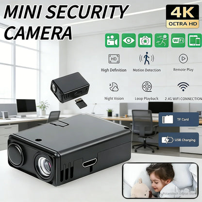 Mini 1080P HD WiFi Camera Safety Monitor Camcorders Indoors Night Version Video Intelligent Camera Security Protection 2026