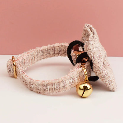 Personalized Metal Hardware Cat Collar And Leash Set with Bell Engraving ID Tag for Kittens Pet Accessories