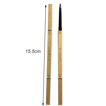 5 Color Waterproof Matte Eyebrow Pen Makeup Double Head Long Lasting Brown Non-Smudged Eye Brow Pencil Tint with Brush Cosmetics