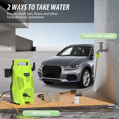 Pressure Washers 2200W 180Bar with 3 In 1 Adjustable Nozzle & 7m Hose, Jet Washers for Cleaning Cars, Driveways, Patios, Fences