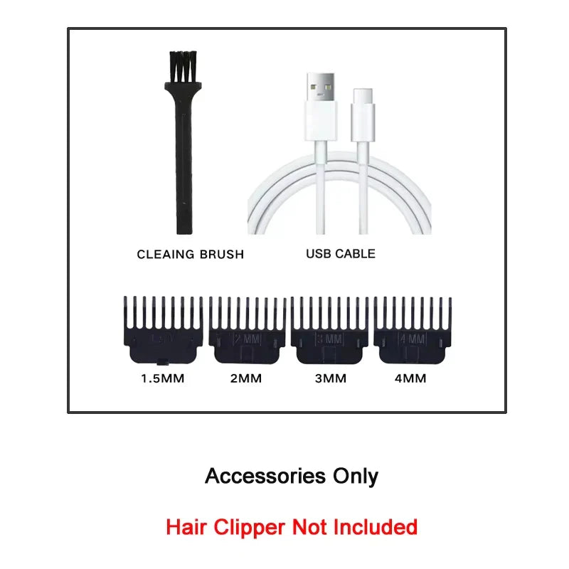 Electric Hair Cutting Machine And the accessories  T9 Clipper Hair Rechargeable Man Shaver Trimmer For Men's Barber Professional