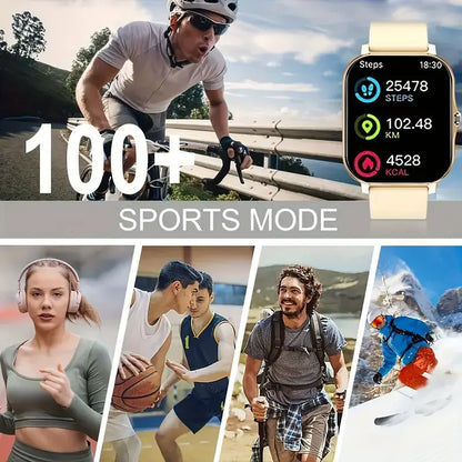 LAXASFIT 2026 Smart Watch 1.83 Inch HD Display Answer Make Call Message Preview Sport Modes DIY Dial Weather Forecast Men Women