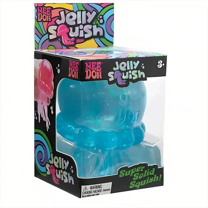 Trending Nee Doh Jellyfish & Cube Squish Toy, Soft Jelly Squeeze Stress Relief Fidget Toy, Sensory NeeDoh for Kids & Adults
