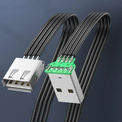 920L FPV Flat Thin Ribbon FPC Cable Standard USB A Male to Female Flexible Silicones Power Cord 480Mbps Transfer Speed