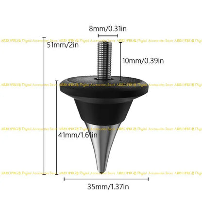 E21E Durability AntiVibration Speaker Spikes Stand Pad NonSlip for Systems Upgrades