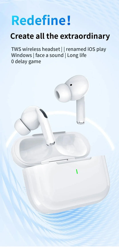 Air Pro ANC Wireless Earphone Bluetooth Headsets Pro 2 Active Noise Cancellation Wireless Charging TWS Earbuds Stereo With Box