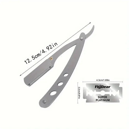 Shaving Razor Face Manual Shaves Blades Foldable Straight  Safety Razor Men Stainless Steel Care Body Face Hair Removal Knife