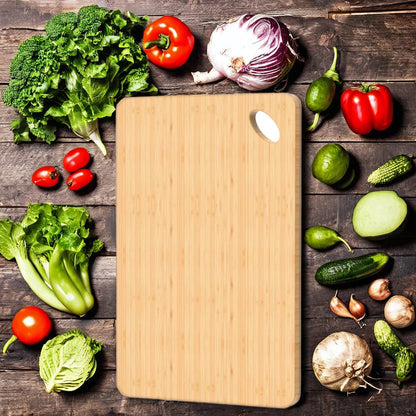 Kitchen Bamboo Cutting Board Set Cutting Board Thickened Solid Wood Cutting Board Double-sided  Cutting Boards  Multi-size Kitchen Wooden Cutting Boards, Convenient Kitchen Essentials,  for Chopping and Serving