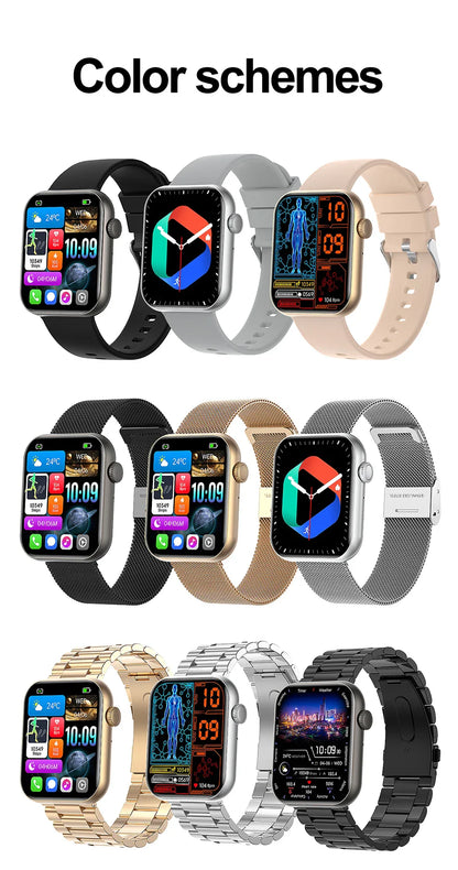 2025 New Sports Smart Watch Men Full Touch Screen Heart Rate Bluetooth Call 1.9 inch AI Voice IP68 Waterproof Smartwatch Women