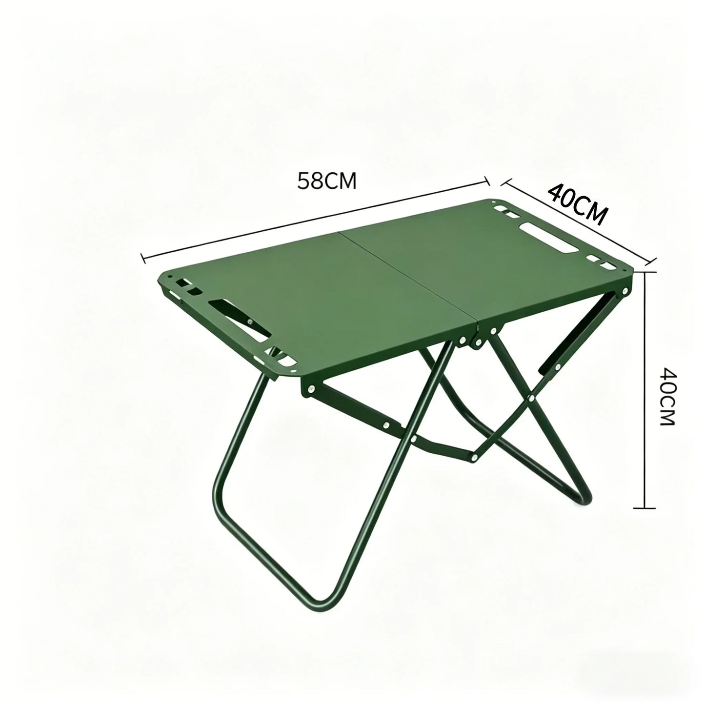 Portable Foldable Picnic Table, Lightweight Outdoor Camping & Beach Table with Hollow Edge, Hangable and Easy to Carry for Trave