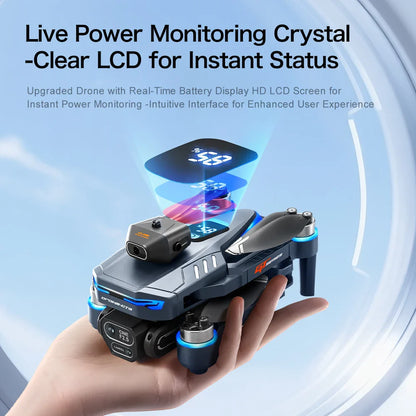 New GT8 Drone 8K Professional HD Dual Cameras Screen Remote 5G WIFI Brushless Motor Obstacle Avoidance Foldable Quadcopter Toys