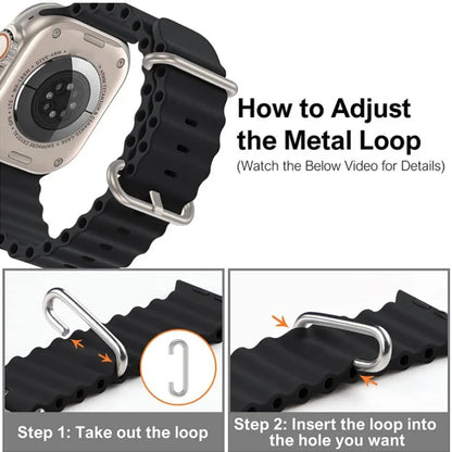 Silicone Band For Apple Watch strap 44mm 45mm 40mm 41mm 42-38mm 45 mm sport bracelet iwatch series 8 7 6 5 4 3 SE 9 Ultra 2 49mm