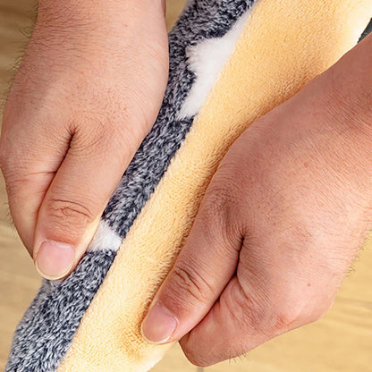 Pet sleeping mat dog bed cat bed soft fur thickened blanket pad velvet household washable warm footprint star pattern blanket