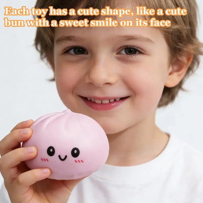 Colorful Dumpling Squishes Stress Balls Reusable Low Rebound Decompression Toys Dough Ball Unique Home Decoration Gifts
