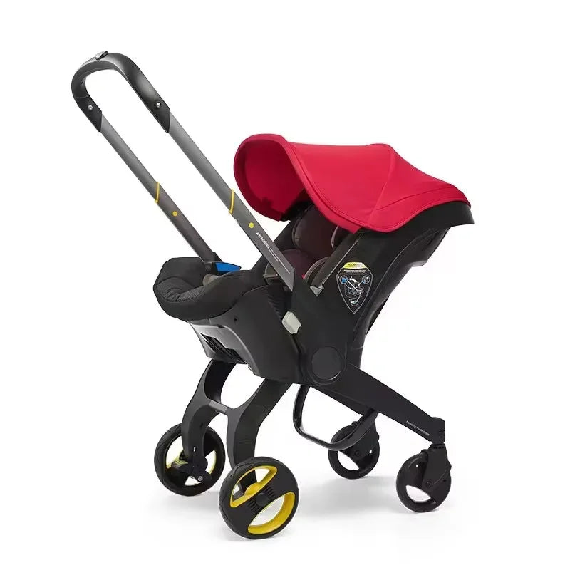 Multi-functional Two-Way Stroller 3-in-1 Foldable Basket Seat Portable Lightweight Luxury Travel Stroller Newborn-Ready Baby Stroller Baby Products, Infant Car Seats