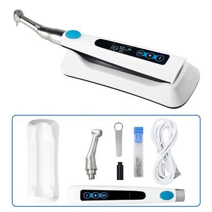 AZDENT Dental Implant Motor Electric Wireless Torque Driver Implant Torque Wrench with 16pcs Screwdrivers Contra Angle Motor