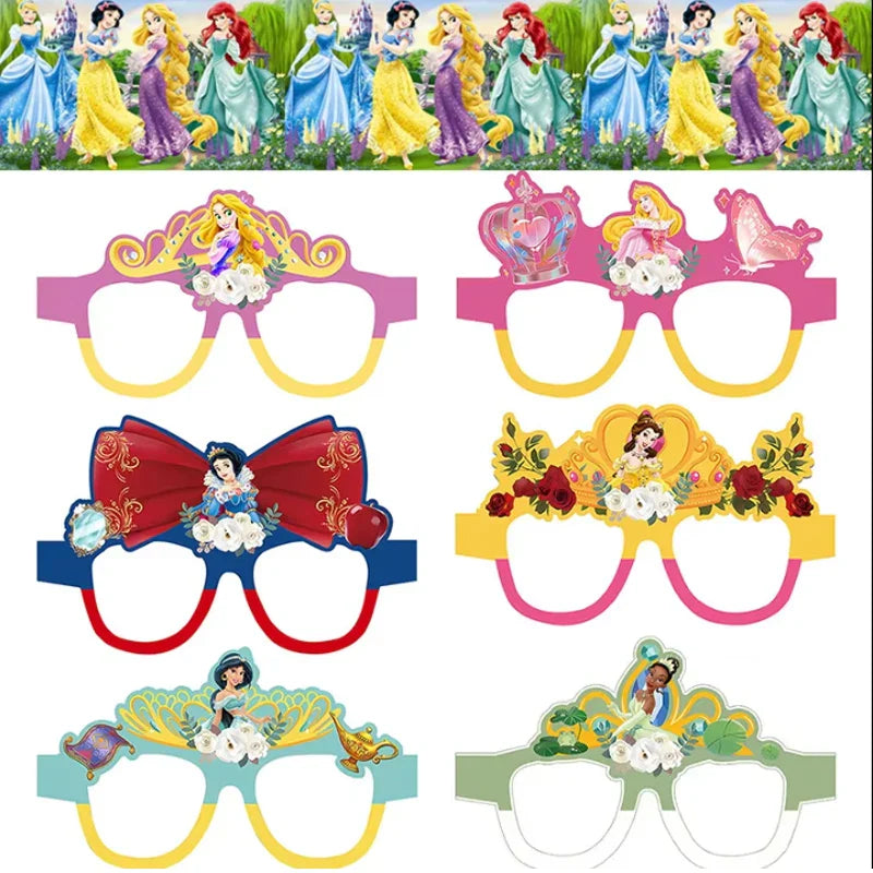Princess Theme Party Favors Supplies Slap Bracelets Keychain Straw Stamp for Girls Birthday Decration Goodie Bag Gifts Fillers