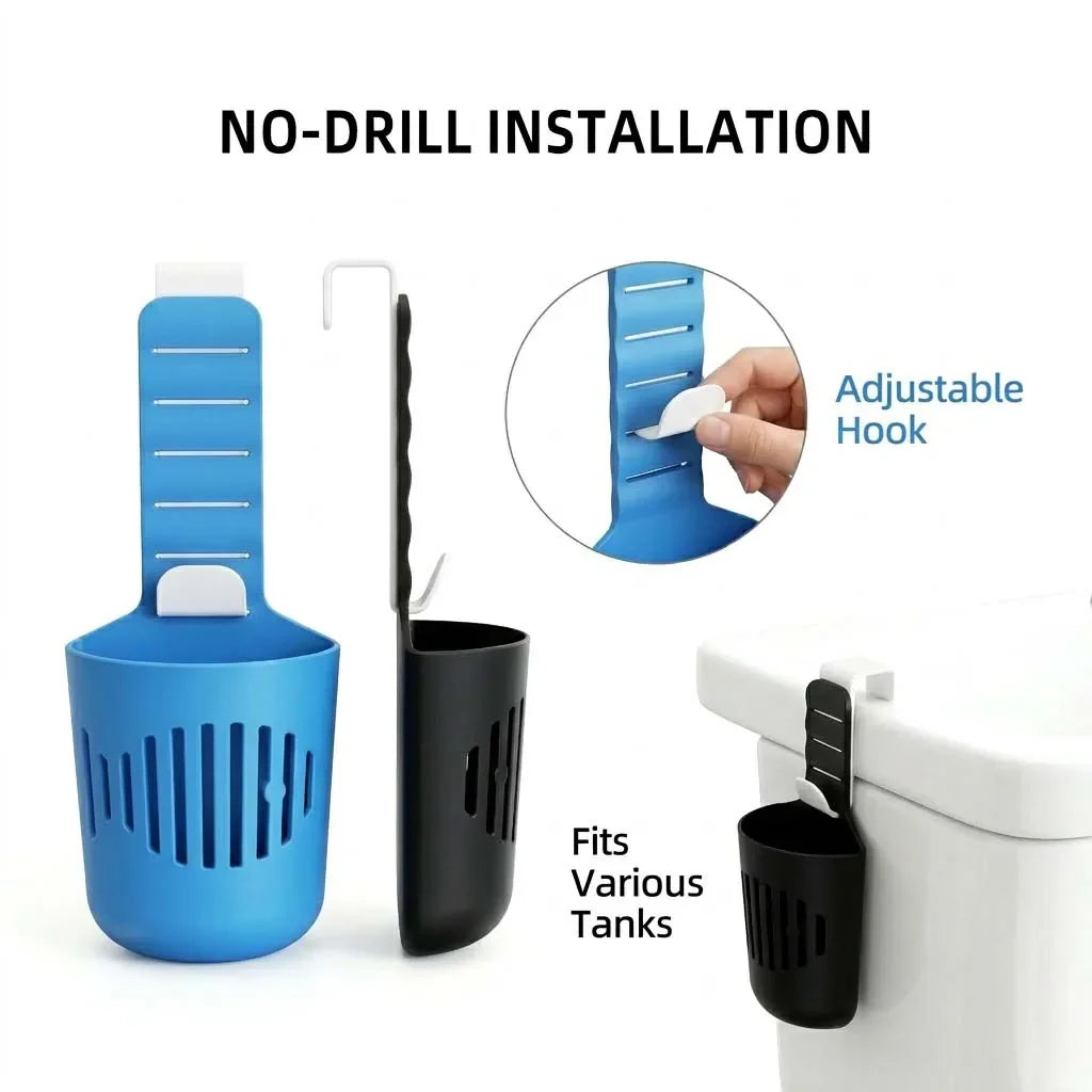 Silicone Toilet Tank Tablet Holder Versatile Toilet Bowl Hanging Cleaner and Deodorizer Hanger