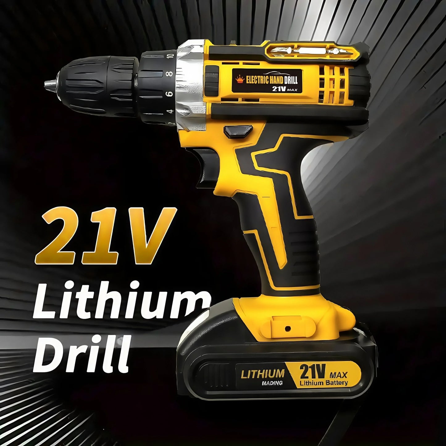 Lithium battery-powered screwdriver, electric screwdriver, electric hand drill, electric impact drill, combo set, home DIY kit