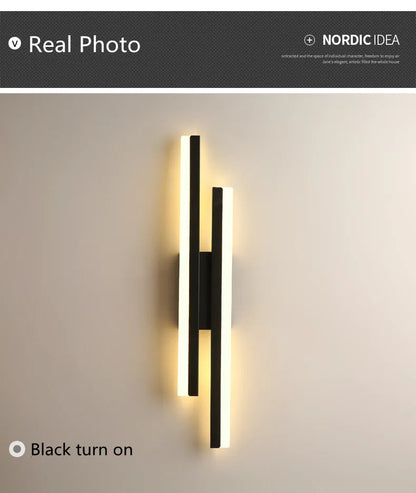 LED Bedroom Wall Lamp Wall Sconces Copper Line Pipe Acrylic Lampshade Indoor Lighting for Living Room Corridor Light Fixture
