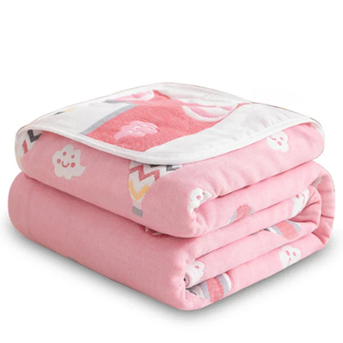 Chiffon towel, 6-layer cotton duvet, adult and children, double bed, air conditioner, fine duvet, extra large bedding