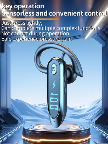 Bluetooth 6.0 Earphone Ear Hook Headphone 270 Degree Rotation LED Display HIFI Stereo Noise Reduction Headset Waterproof Earbud