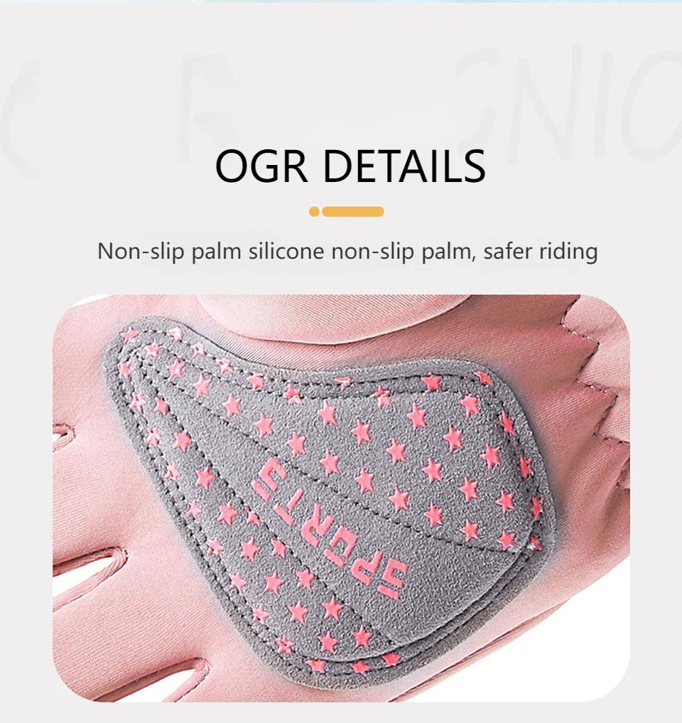 GTUBIKE Kids Winter Gloves Thicken Plus Velvet Cycling Riding Mittens Warm Waterproof Children Bicycle Gloves for Boys Girls