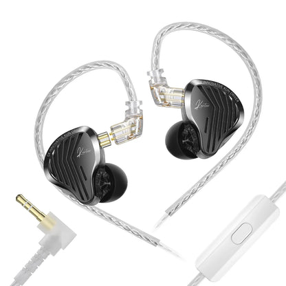 GK KUNTEN Dynamic Drive Heavy Bass Earbuds HIFI Sports Metal Headphones Detachable 2PIN Compatible with KZ Zenith EDX PRO