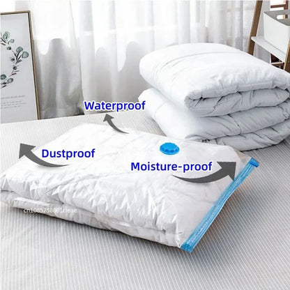 1-10pcs Thickened Vacuum Compression Bag,Transparent Quilt Vacuum Bags, Storage Bags, Household Clothing Storage and Sorting Bag