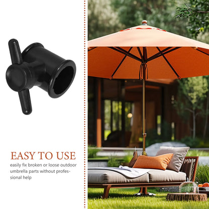 Patio Umbrella Pole Plug Connector 29Mm Joint Screw Replacement Outdoor Garden Parasol Pool Beach Porch Deck Umbrella Repair