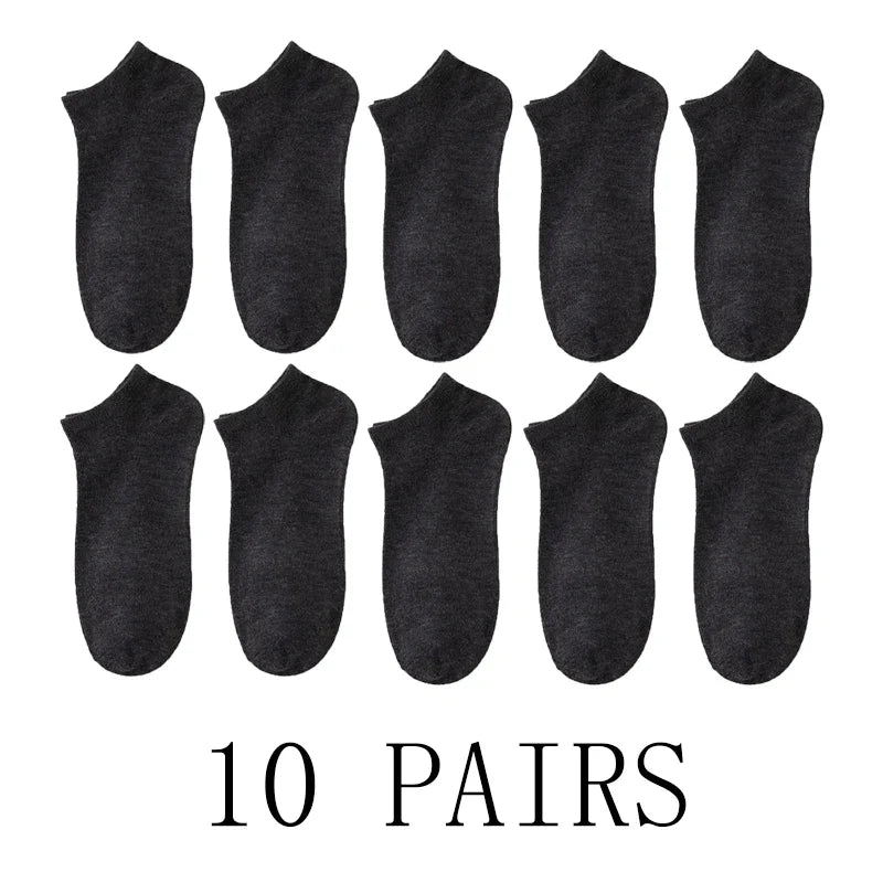 5/10-Pack Unisex Comfort-Fit Ankle Socks For All, Breathable & Lightweight - Ideal For Sports & Daily Wear