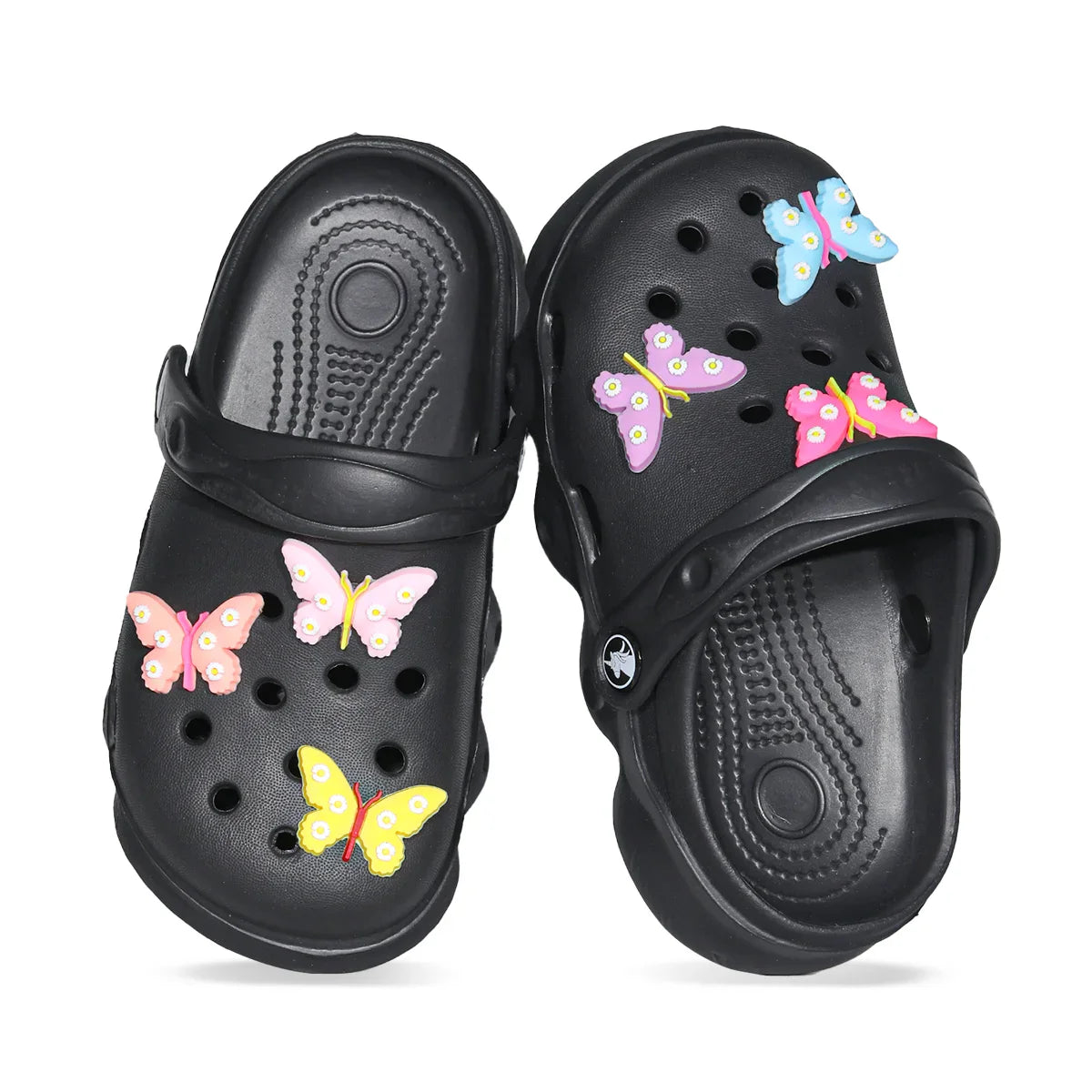 Comfortable and lightweight girls' clogs, can be worn in all seasons, exquisite butterfly shoes,summer hot beach shoes 1214