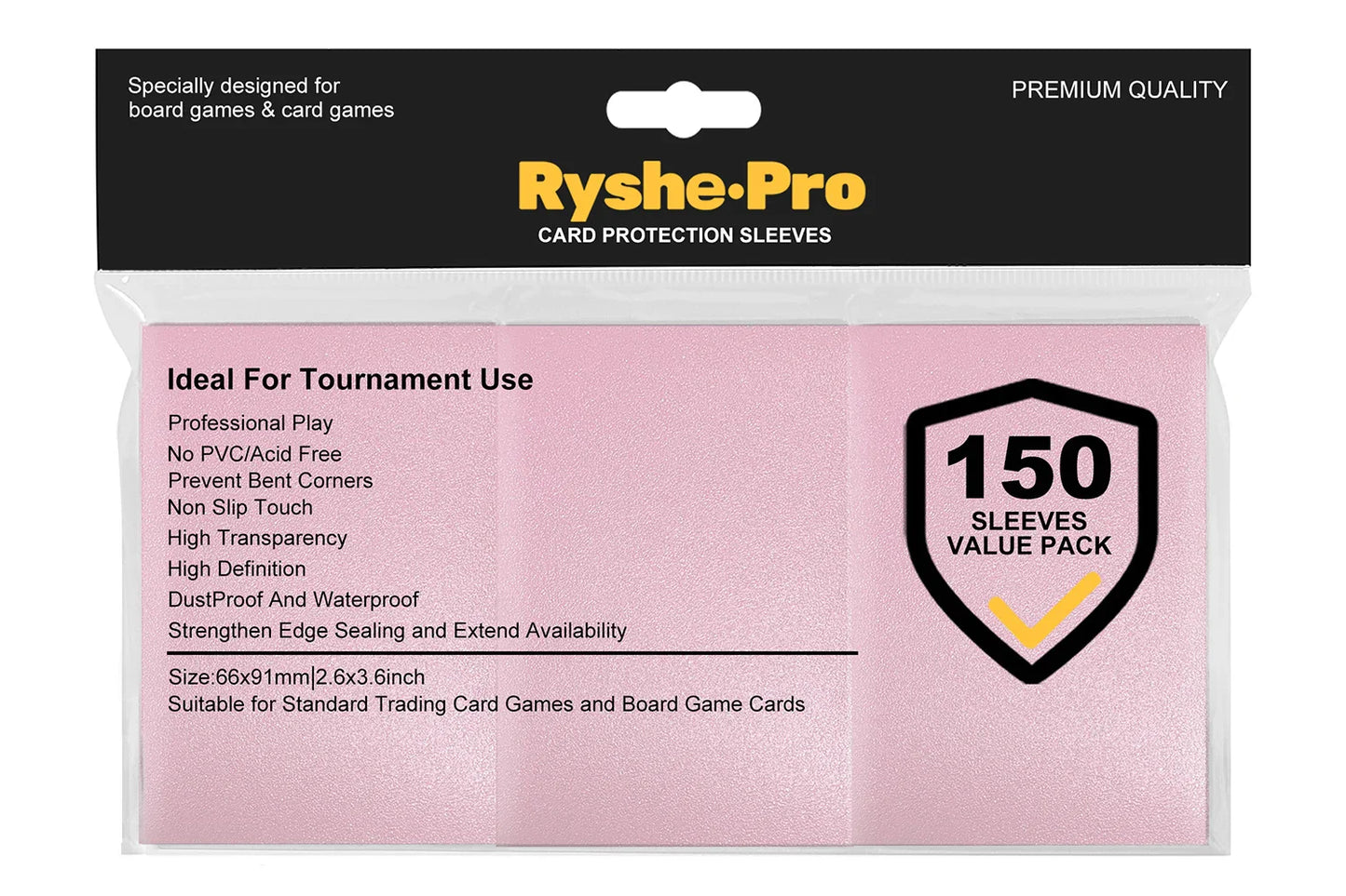 100PCS 66x91mm Matte Standard Size Card Sleeves TCG Trading Cards Protector For Tarot Shield Board Games Magical Cover PKM