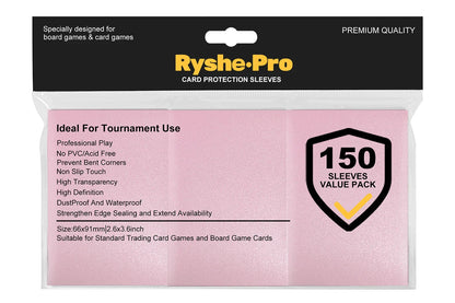 100PCS 66x91mm Matte Standard Size Card Sleeves TCG Trading Cards Protector For Tarot Shield Board Games Magical Cover PKM