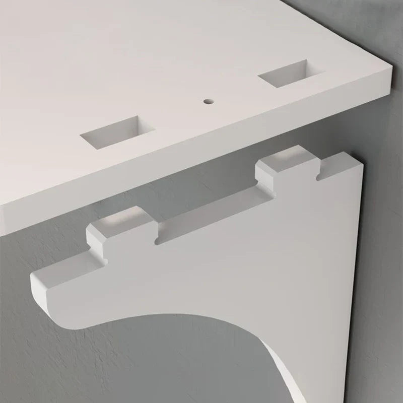 Wall Mount Floating Shelf with Hook Router Camera Power Strip Projector Set Top Box Hanging Storage Holder Home Office Organizer