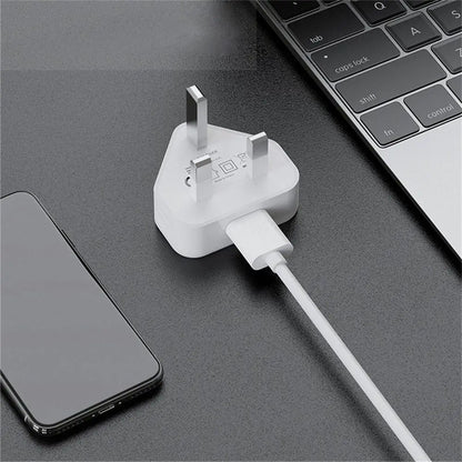 3 Pin UK Plug 5V 1A USB Wall Charger Power Adapter Home Charging