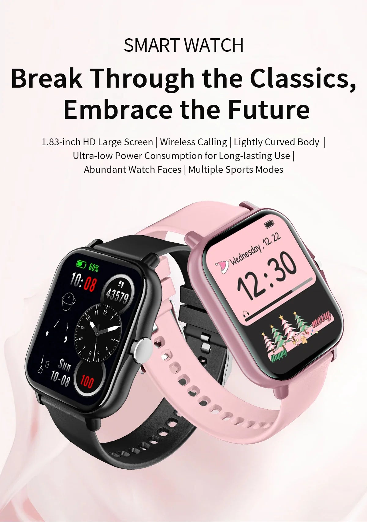 2026 New Smartwatch Bluetooth Call Fitness Tracker Heart Rate Sleep Record Outdoor Sport Watch for  Android/IOS Men Women Gift