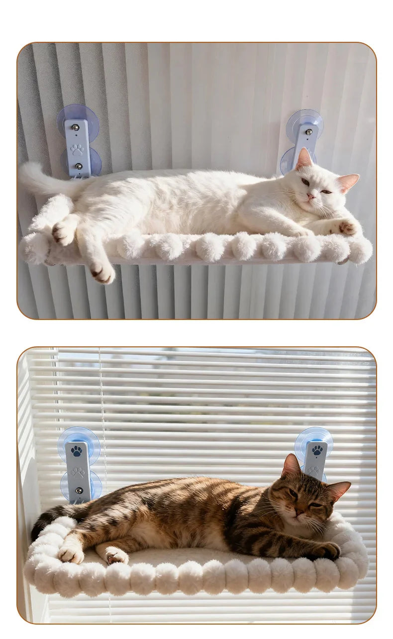 Cat Window Hammock with Strong Suction Cups – Cozy Perch for Indoor Cats