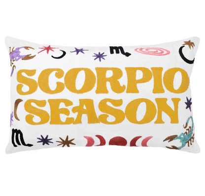 Scorpio Season Needlepoint Cushion
