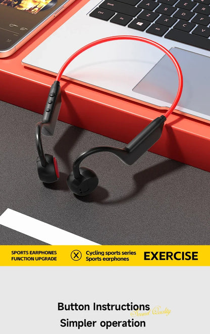 New Bone Conduction Headphones IPX8 Waterproof MP3 32GB Bluetooth5.4 Wireless Headphones With Mic Swimming Sports Fitness 2026